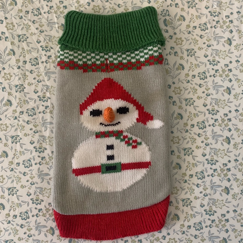 Snowman Christmas Cat Sweater